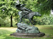 Une sculpture dans le Parc Churchill