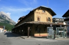 La gare (maintenant routière) de Cortina
