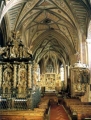 Sankt Wolfang  La nef de l'eglise avec les deux retables